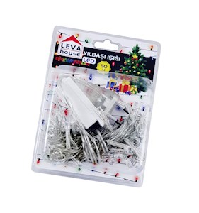 Leva Yılbası Isığı 50'li Led Renkli Fonksıyonlu Zns50/Drl-50p