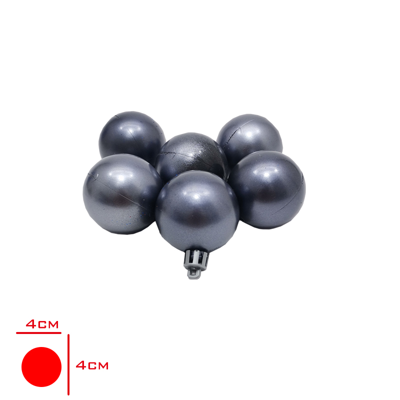 Leva Yılbası Susu Metalıze Top 6'lı 4 Cm