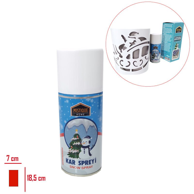 Leva Yılbası Kar Spreyı 150 Ml Sablonlu Ks-150s