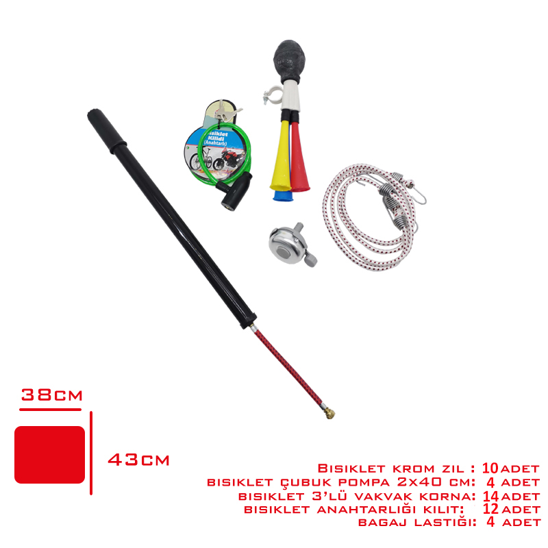 Bısıklet Malzemelerı 44 Parca Set