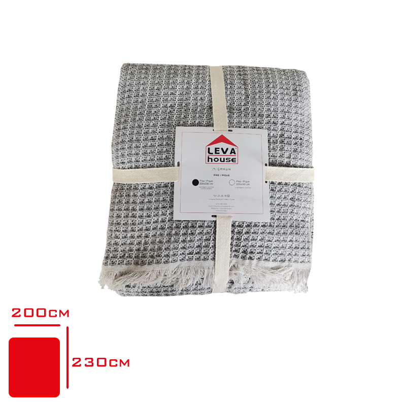 Pıke Cızgılı Kısa Sacak Çift Kısılık 200*230