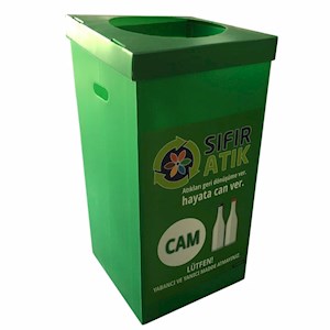 Gerı Donusum Kutusu Yeşil (Cam)