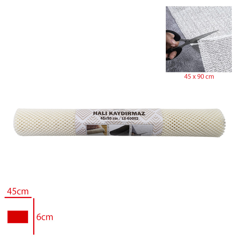 Leva Halı Kaydırmaz 45*90 Cm Lv-60002