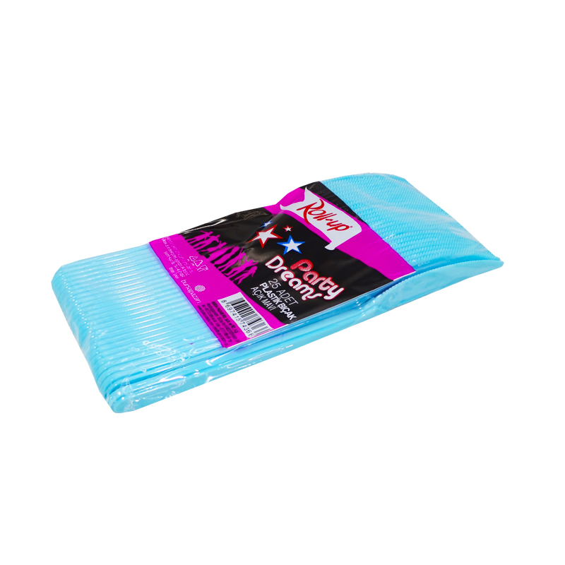 Plastik Bıçak Renkli 25'li Roll-Up