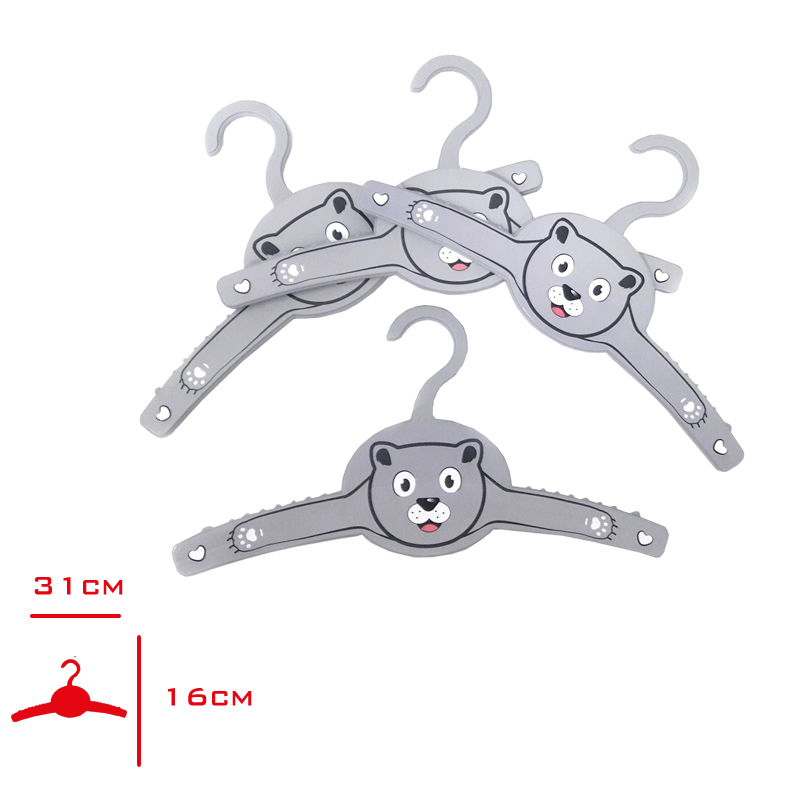 Gondol Cocuk Elbıse Askısı Ayı Desen 4'lü G-228-B