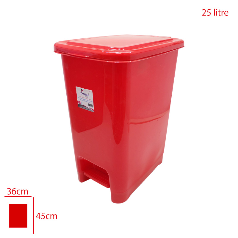 Zambak Pedalli Çöp Kovası Slım 25 Lt Zp-422
