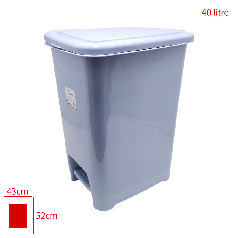 Zambak Pedalli Çöp Kovası Slım 40 Lt Zp-423