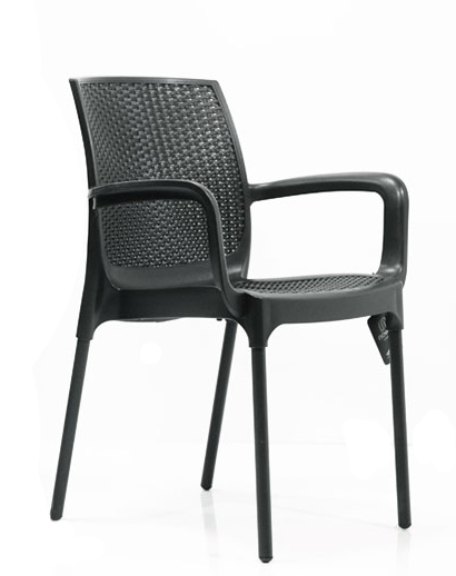 Novussı Koltuk Sunset Rattan Alüminyum Ayak Antrasıt R008-046