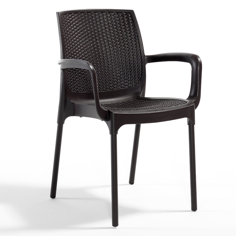 Novussı Koltuk Sunset Rattan Alüminyum Ayak Kahverengı R008-004