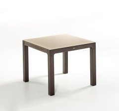 Novussı Masa Classı Rattan 90*90 Camsız Antrasıt R001-046