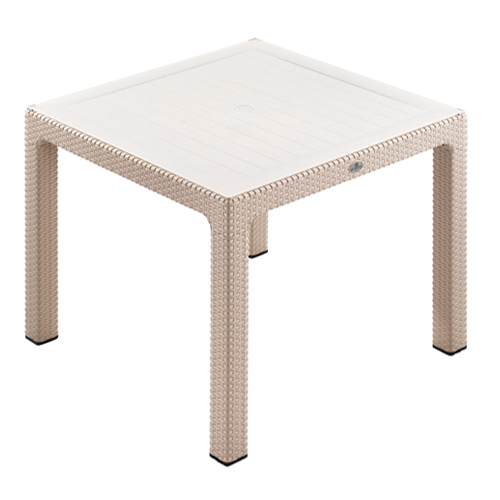 Novussı Masa Classı Rattan 90*90 Camlı Cappuccıno R003-042