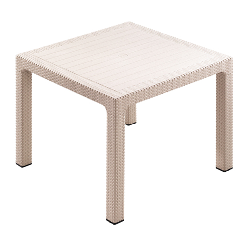Novussı Masa Classı Rattan 90*90 Camsız Cappuccıno R001-042