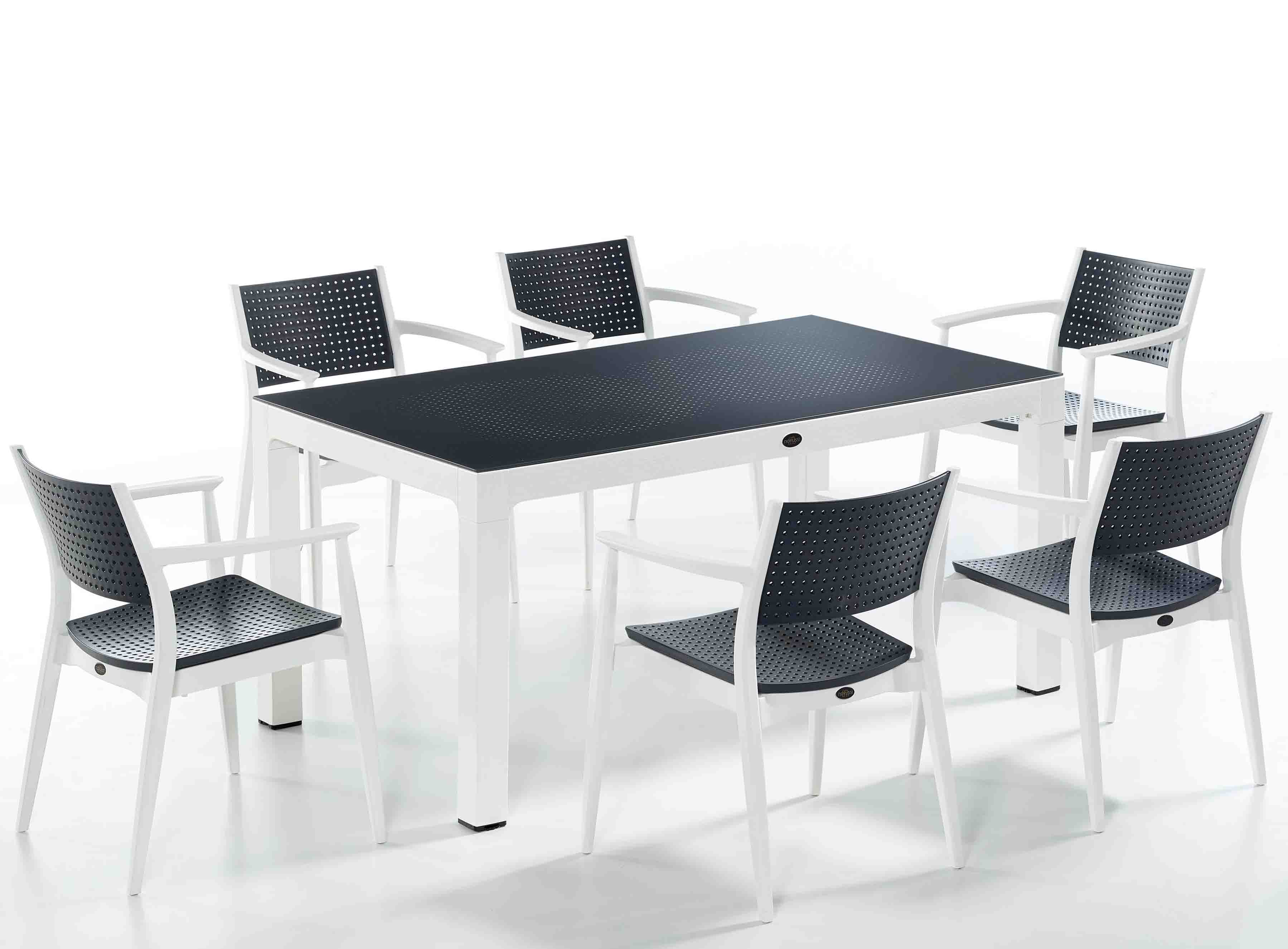 Novussı Segınus Set Beyaz / Antrasıt 6'lı