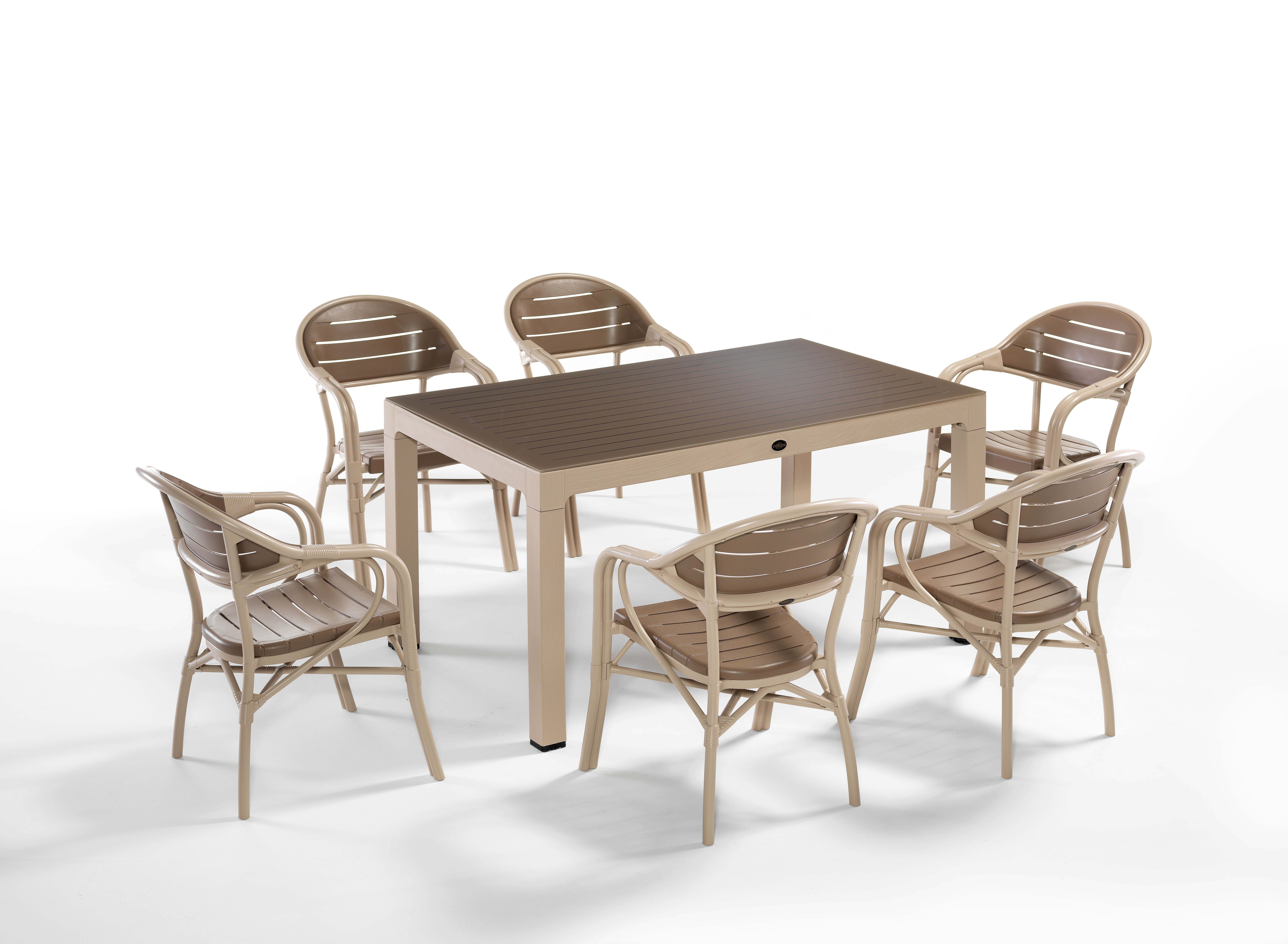 Novussı Bamboo Set Cappucıno / Col Kahve 6'lı
