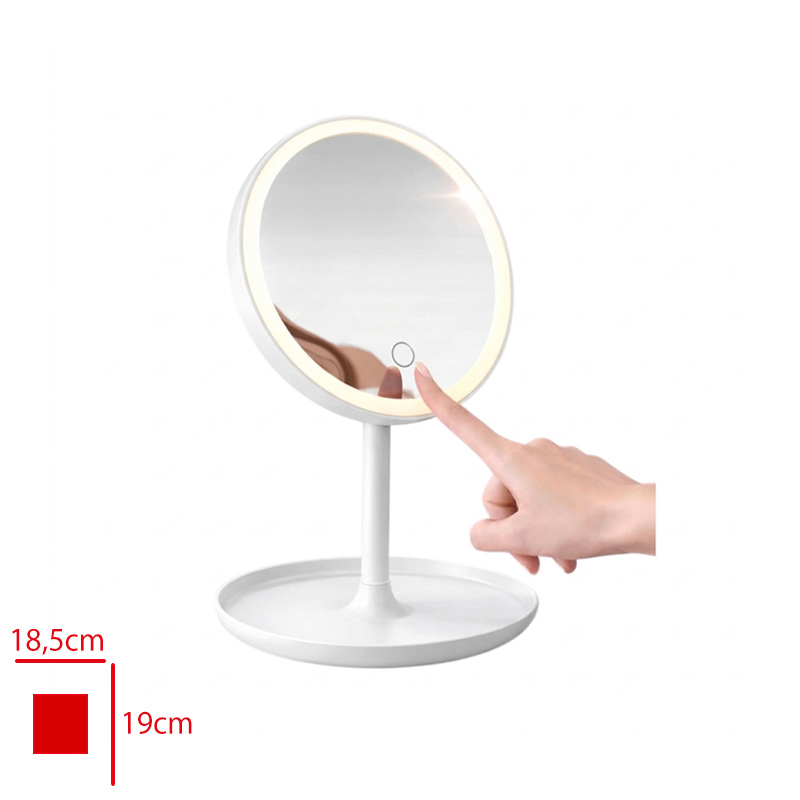 Alkaya Makyaj Aynası Masaustu Abs 3 Isık Tonlu Led 0389