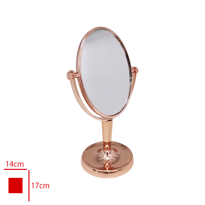 Alkaya Ayna Abs Çift Taraflı Oval Rose Gold 0395