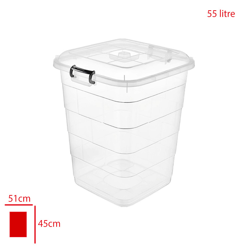 Bursev Şeffaf Tetrıs Kare Baklıyat Kova-55 Lt 1112 96