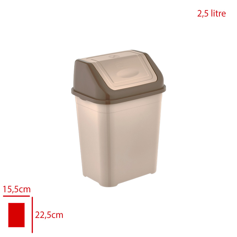 Bursev Clasıco Çöp Kovası Itmeli -1 2,5 Lt 4153 01