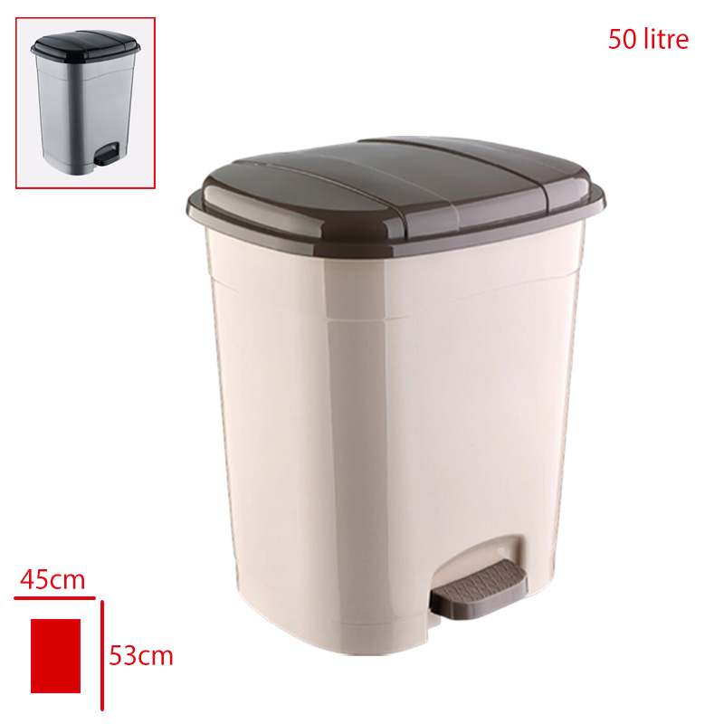 Bursev Pedalli Çöp Kovası 50 Lt 4150 09