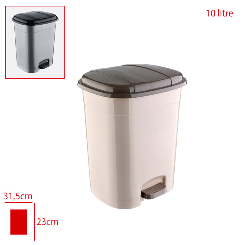 Bursev Pedalli Clasıco Çöp Kovası 10 Lt 4150 06