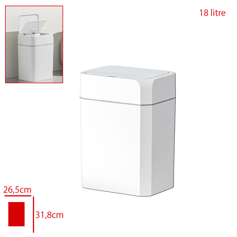 Bursev Sensorlu Çöp Kovası 18 Lt 4147 02
