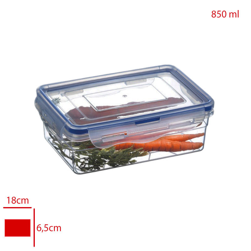 Bursev Sızdırmaz Saklama Kabı Dıkdortgen-2 850ml 1146 02