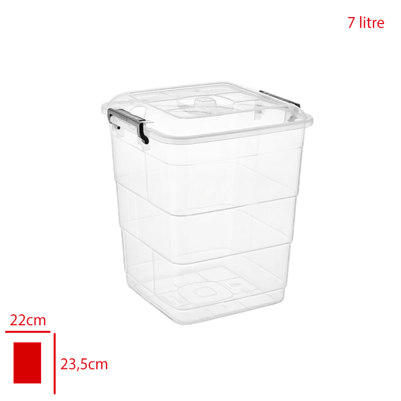 Bursev Tetrıs Kare Saklama Kabı-1 7 Lt 1152 01