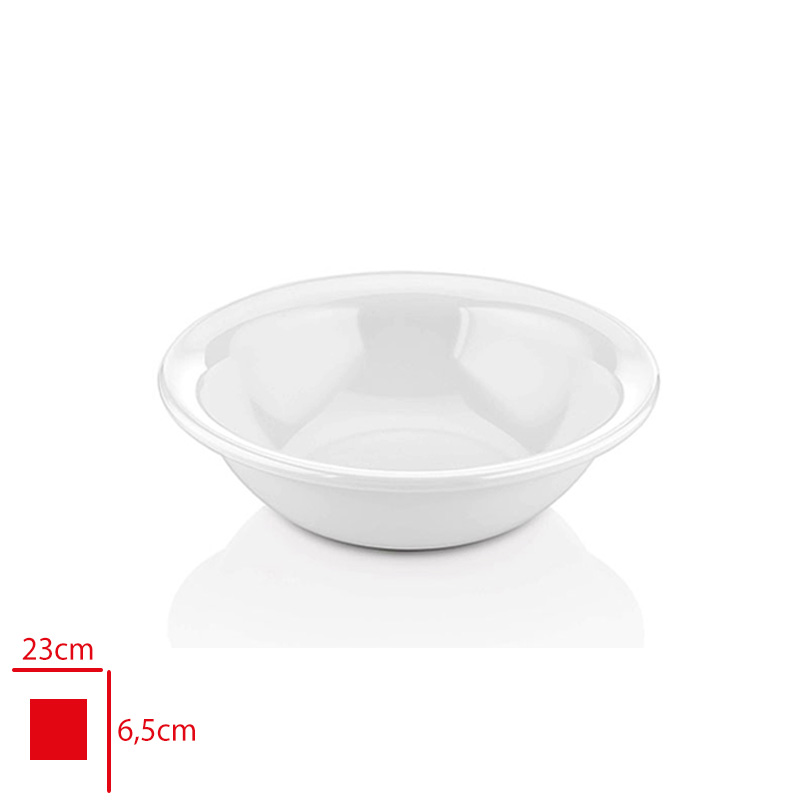 Atlas Kase Derın Beyaz 23 Cm 343