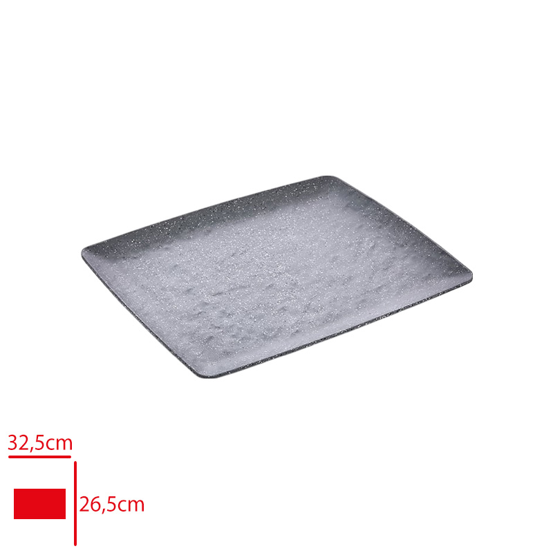 Atlas Acık Bufe Sunum Royal Gri Mat 32,5x26,5 Cm G462