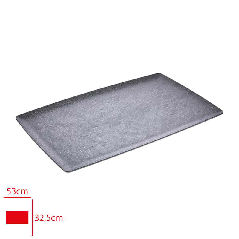 Atlas Acık Bufe Sunum Royal Gri Mat 53x32,5 Cm G464