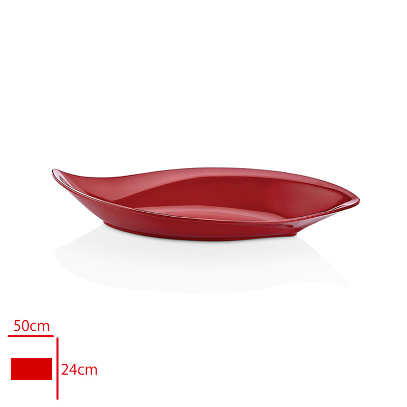 Atlas Sunum Yaprak Kırmızı 50x24 Cm K718