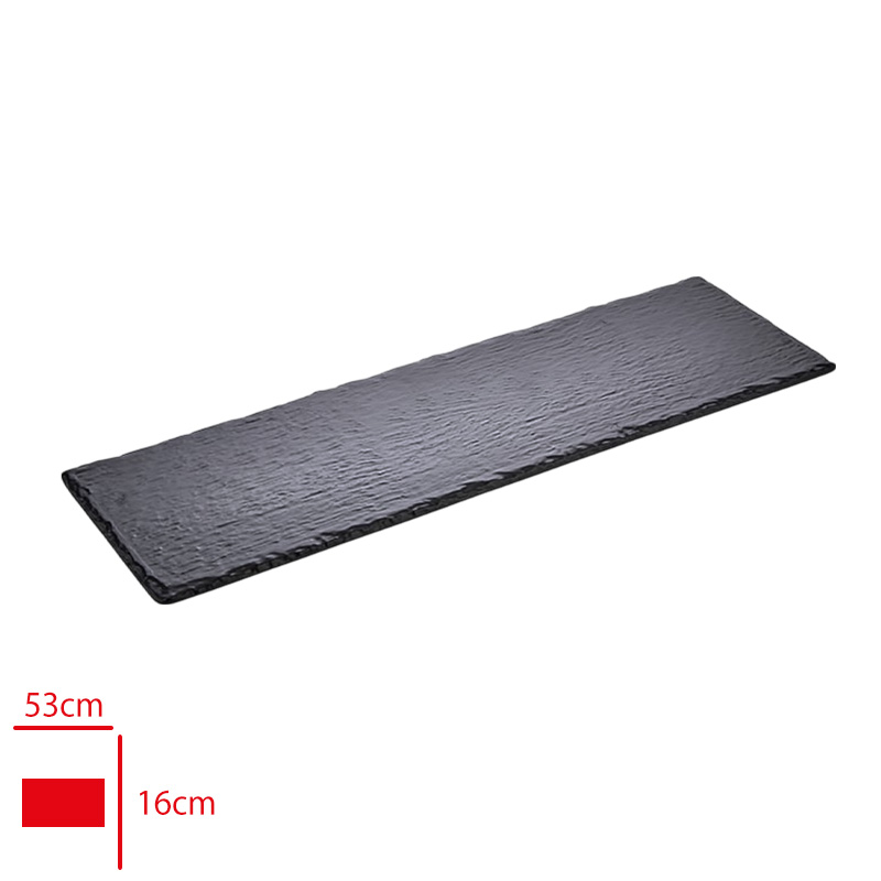 Atlas Acık Bufe Sunum Kaya Yuzey Siyah Mat 53x16 Cm S393