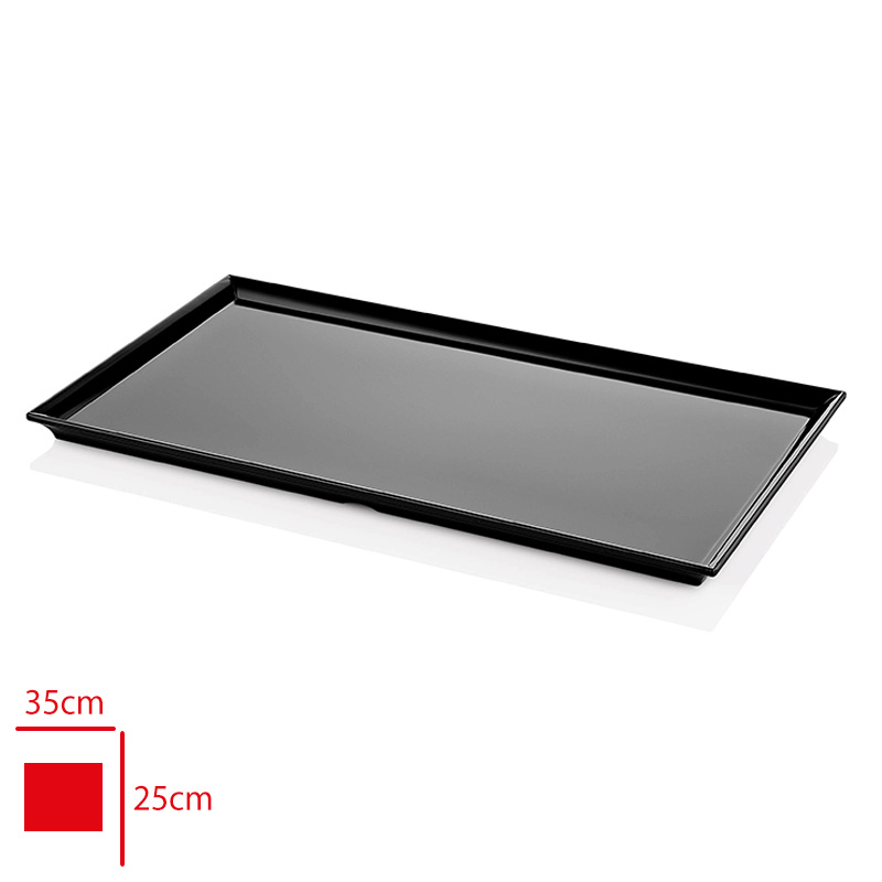 Atlas Tepsı Pastane Sunum Siyah 35x25 Cm S703