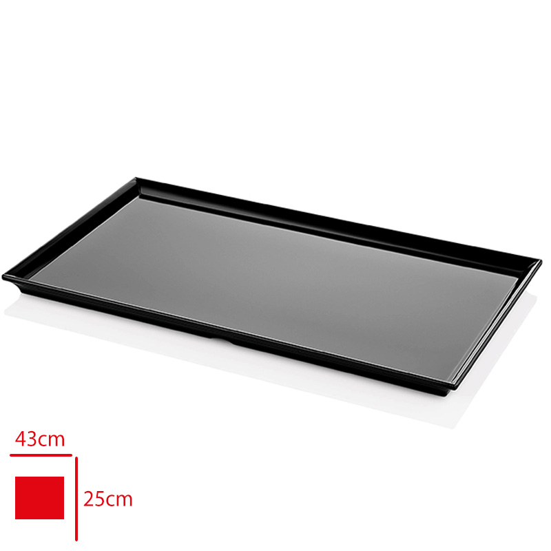ATLAS TEPSI PASTANE SUNUM SIYAH 43X25 CM S704