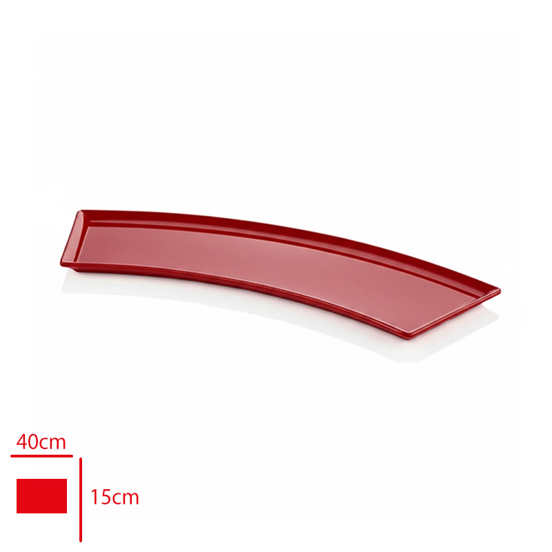 Atlas Sunum Tepsı Kırmızı 40x15 Cm K708