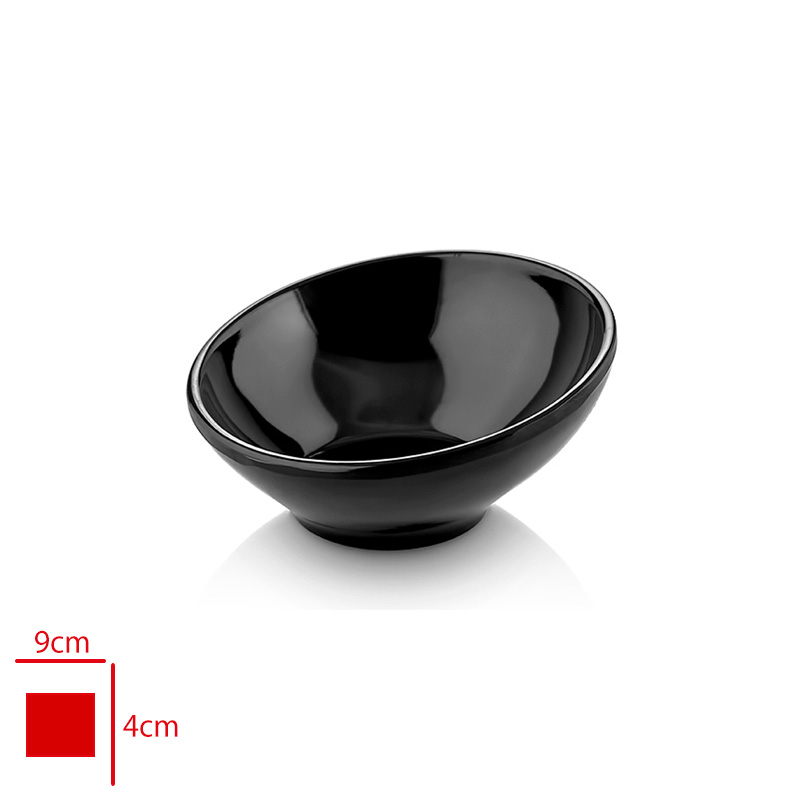 Atlas Sosluk Elıps Siyah 9 Cm S380
