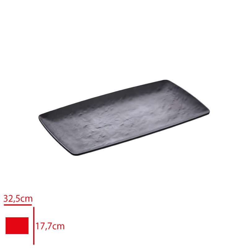 Atlas Acık Bufe Sunum Royal Siyah Mat 32,5x17,7 Cm S461
