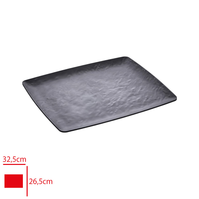 Atlas Acık Bufe Sunum Royal Siyah Mat 32,5x26,5 Cm S462