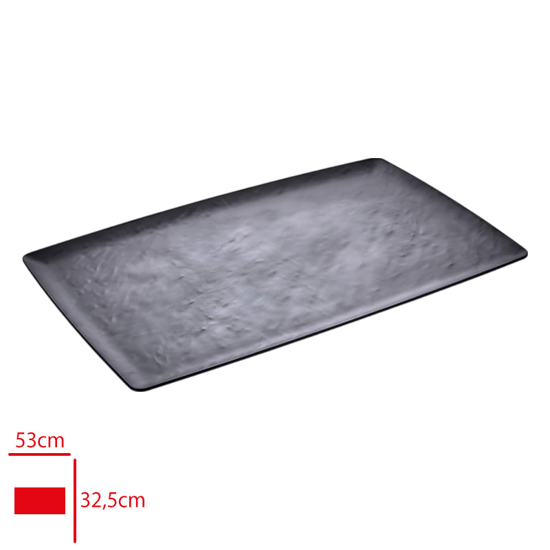 Atlas Acık Bufe Sunum Royal Siyah Mat 53x32,5 Cm S464