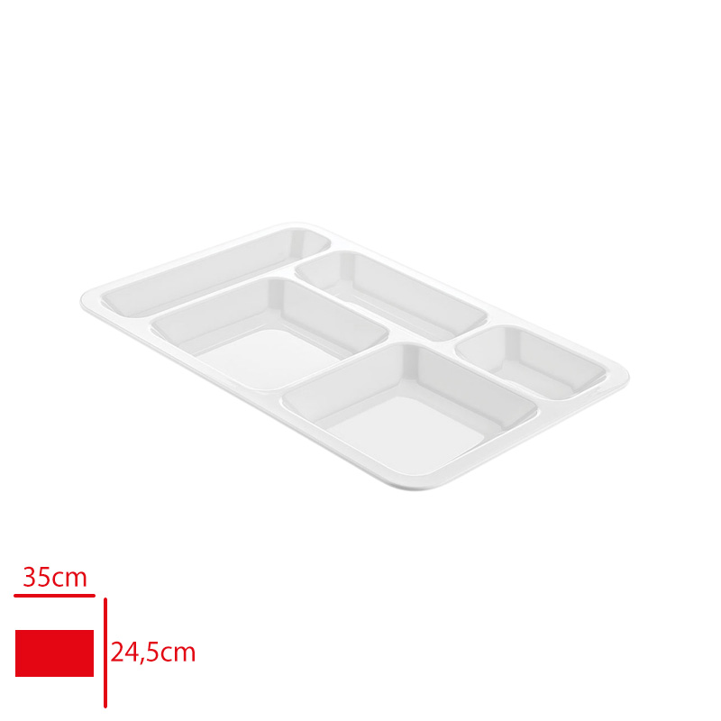 Atlas Polıkarbon Cocuk Tabldot 5 Bolmeli Pc700