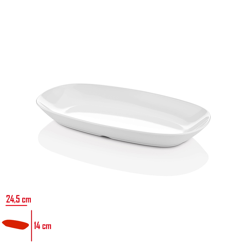 Atlas Kayık Tabak 24,5x14 Cm 324