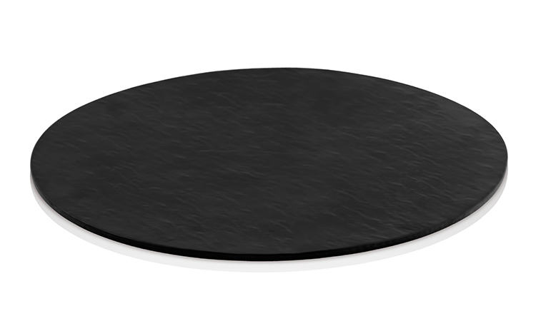 Atlas Acık Bufe Pano Yuvarlak Siyah Mat 43 Cm S732