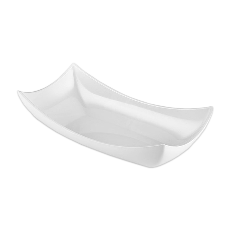 Atlas Tabak Kayık Sunum Beyaz 47x26x11 Cm 767