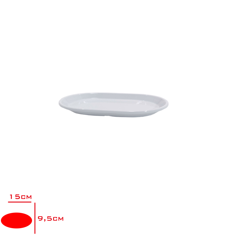 Atlas Oval Kayık Incı 9,5x15 Cm 601