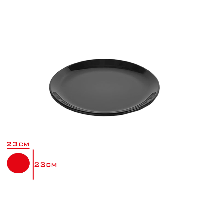 ATLAS ENT SERVIS TABAK SIYAH 23 CM S323