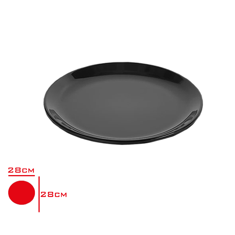 Atlas Ent Servıs Tabak 28 Cm Siyah S328