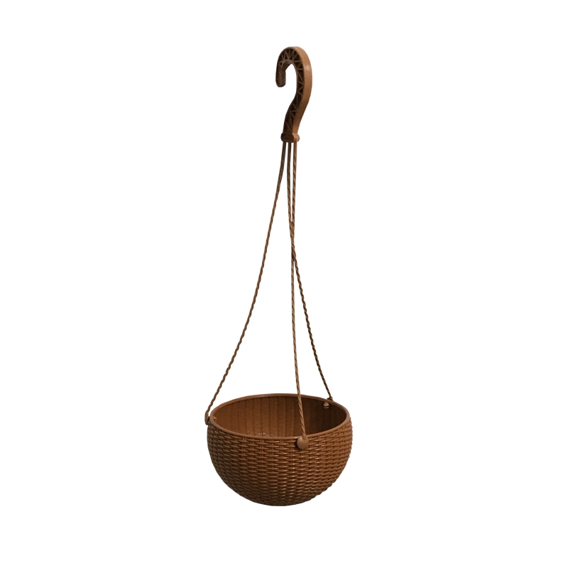 Hak Makrome Saksı Rattan Naturel Küçük