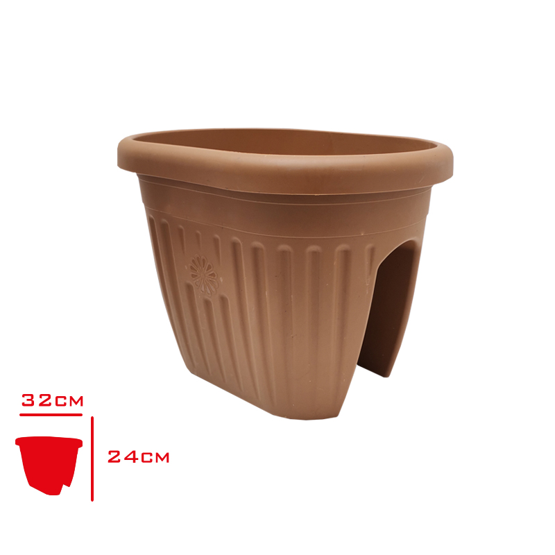 Hak Bodrum Saksı Naturel Orta Hp-134