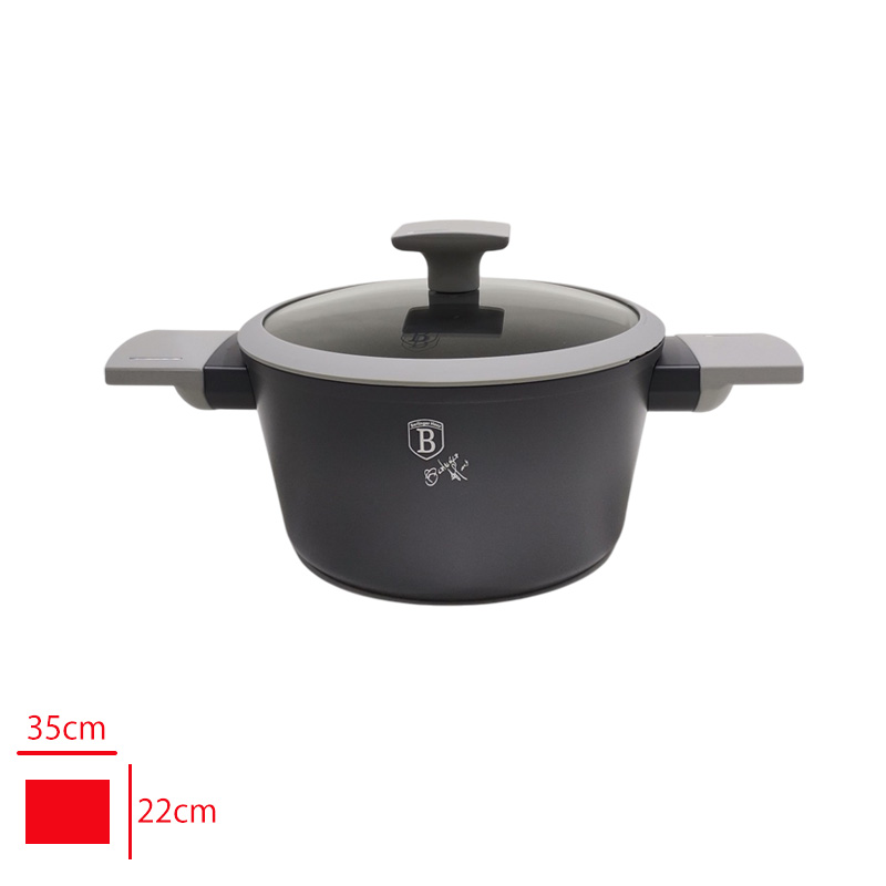 Berlınger Haus Derın Tencere 20 Cm Gri 8272 3,2 Mm