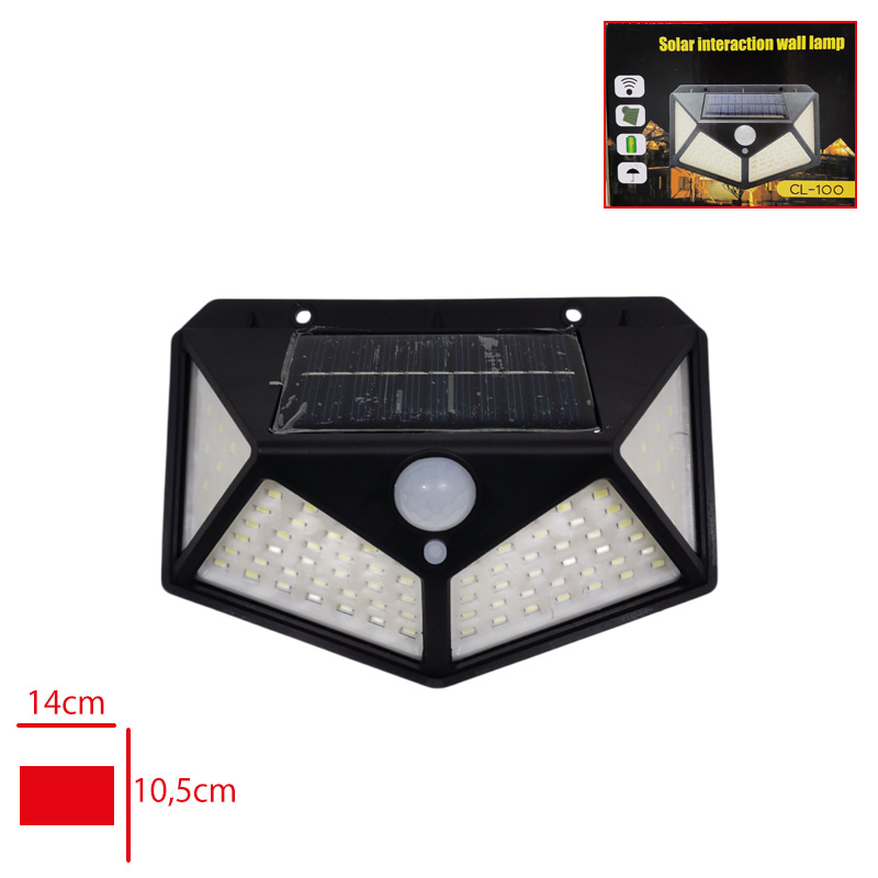 Beatrıx Sensorlu Solar Bahce Aydınlatması Cl-100